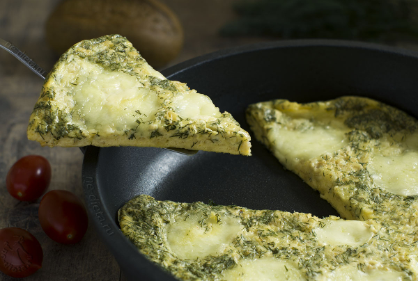 Омлет с сыром и овсянкой Омлет с сыром и овсянкой