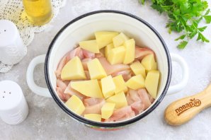 Суп из индейки с зеленым горошком Суп из индейки с зеленым горошком