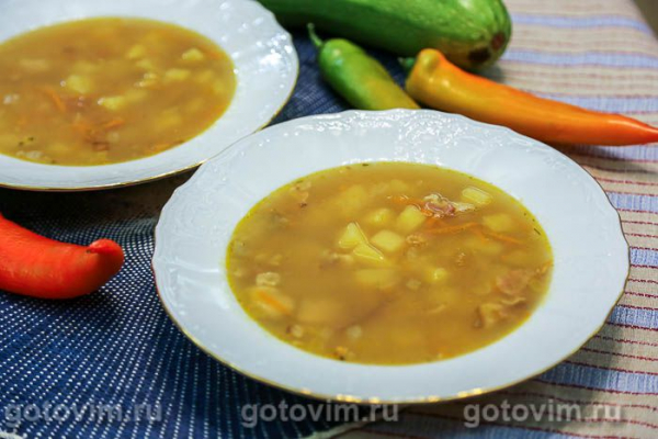 Суп рыбный с беконом Суп рыбный с беконом