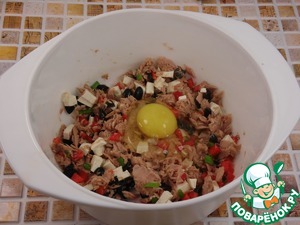 Киш с тунцом и перцем