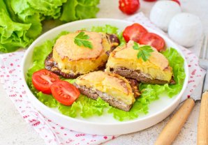 Телятина в духовке с ананасами Телятина в духовке с ананасами