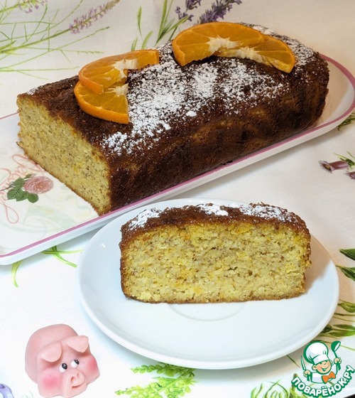 Лимонно-мандариновый миндальный пирог