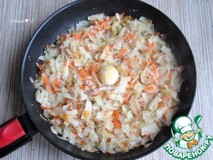 Разборный пирог-ёлочка "Тунец и капуста"