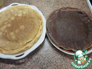 Ванильные блины с шоколадной начинкой Ванильные блины с шоколадной начинкой