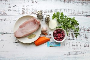 Заливное из грудки индейки Заливное из грудки индейки