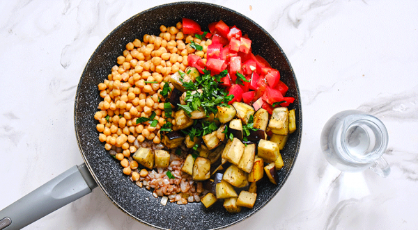 Овощное рагу из нута с таном, пошаговый рецепт с фото