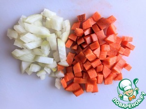 Айнтопф из поленты с копчёными колбасками Айнтопф из поленты с копчёными колбасками