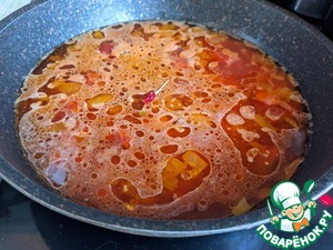 Айнтопф из поленты с копчёными колбасками Айнтопф из поленты с копчёными колбасками