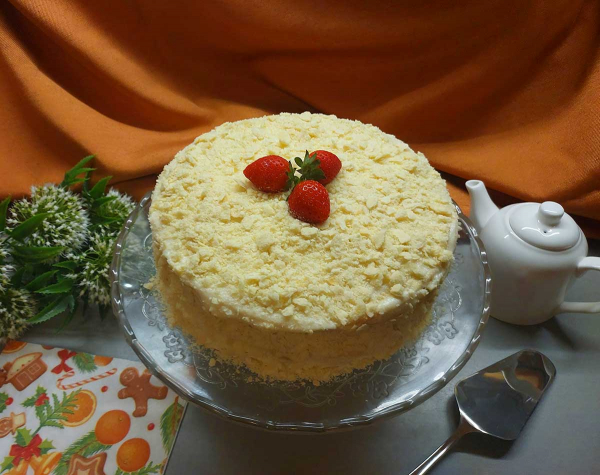 Торт «Наполеон» с заварным кремом