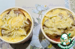 Баклажановая запеканка с куриным фаршем Баклажановая запеканка с куриным фаршем