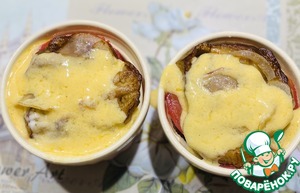 Баклажановая запеканка с куриным фаршем Баклажановая запеканка с куриным фаршем