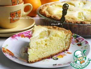 Творожный пирог с апельсином Творожный пирог с апельсином