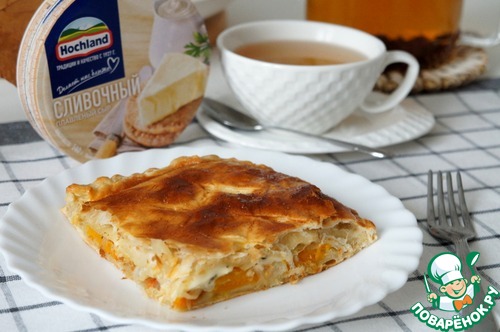 Тёплый пирог с тыквой и сыром Тёплый пирог с тыквой и сыром