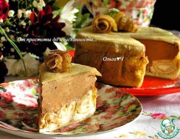 Блинный торт "Лимонно-шоколадный блюз" Блинный торт "Лимонно-шоколадный блюз"