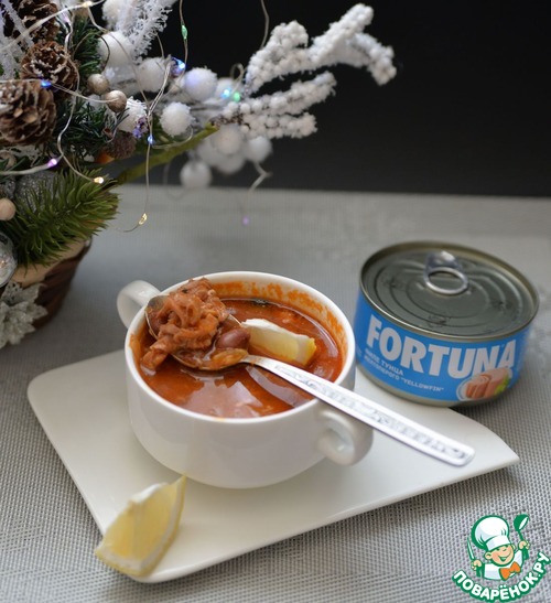 Быстрая похлебка из фасоли и тунца Быстрая похлебка из фасоли и тунца