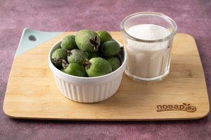 Фейхоа с сахаром Фейхоа с сахаром