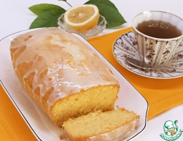 Глазированный лимонный пирог Глазированный лимонный пирог