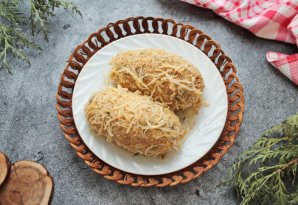 Сочная котлета жареная в конвертике Сочная котлета жареная в конвертике