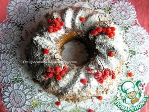 Миндальный кекс с брусникой