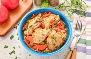 Цыпленок по-охотничьи Цыпленок по-охотничьи