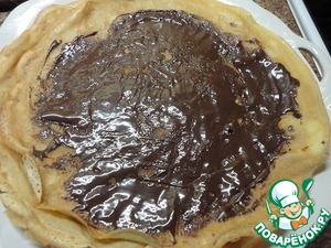 Ванильные блины с шоколадной начинкой Ванильные блины с шоколадной начинкой