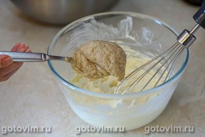 Творожная пасха с банановым кремом