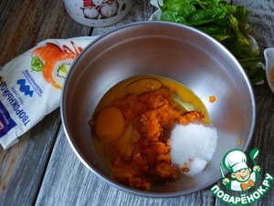 Тыквенно-шпинатные оладьи на творожном сыре