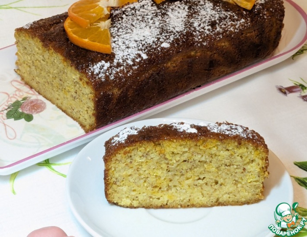 Лимонно-мандариновый миндальный пирог