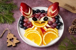 Фруктовая нарезка "Дракон" на Новый год Фруктовая нарезка "Дракон" на Новый год