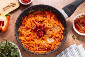 Токпокки с кимчи