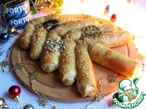 Разборный пирог-ёлочка "Тунец и капуста"