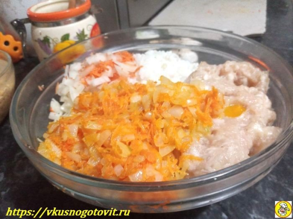 
Ленивые голубцы с капустой рисом и фаршем в духовке	