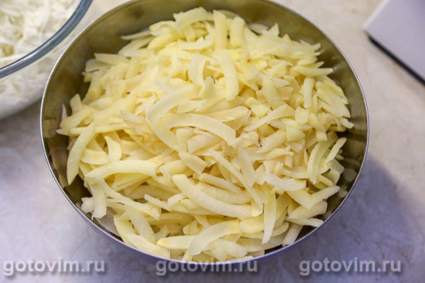 Картофель, жаренный с капустой