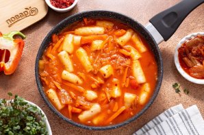 Токпокки с кимчи