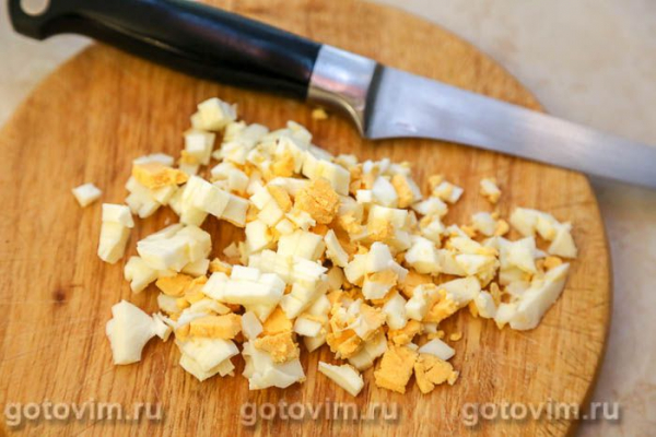 Блины с припеком из фарша с яйцом