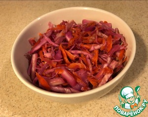 Фиолетово-малиновая квашеная капуста Фиолетово-малиновая квашеная капуста