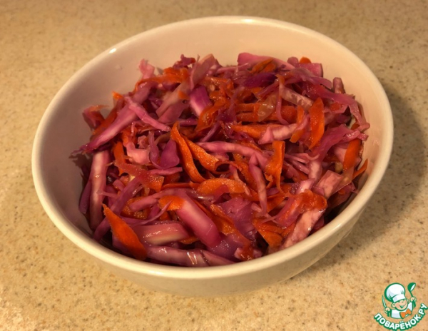 Фиолетово-малиновая квашеная капуста Фиолетово-малиновая квашеная капуста