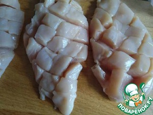 Грудка запечённая со сметаной