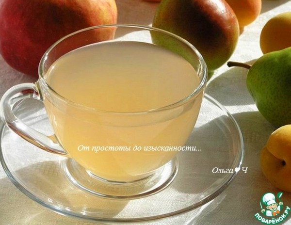 Яблочно-грушевый кисель Яблочно-грушевый кисель