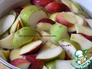 Яблочно-грушевый кисель Яблочно-грушевый кисель