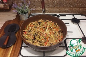 Курица с баклажанами к 14 февраля Курица с баклажанами к 14 февраля