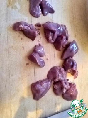 Куриная печень с грибами и сметаной Куриная печень с грибами и сметаной