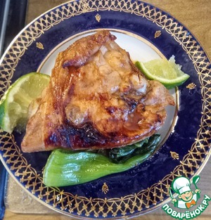 Куриные бедра с мисо и имбирем