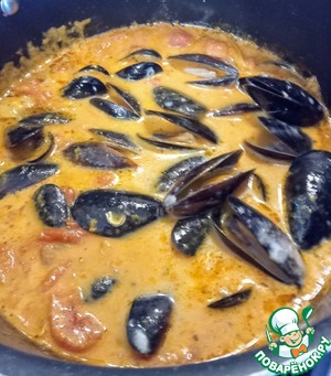 Мидии в остром кокосовом соусе Мидии в остром кокосовом соусе