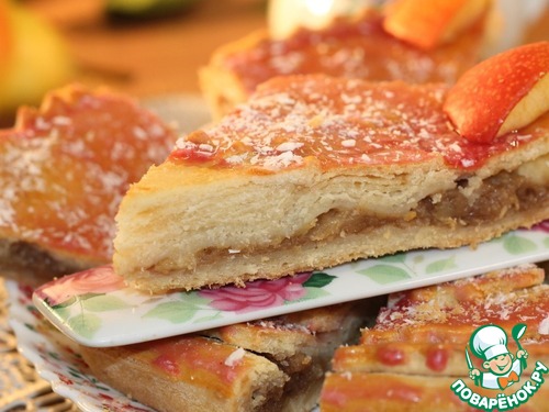 Мягкое яблочное пирожное с помадкой Мягкое яблочное пирожное с помадкой