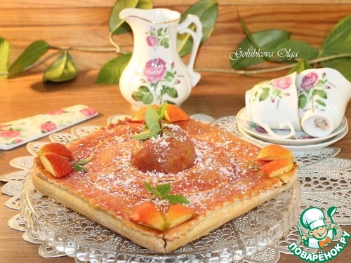 Мягкое яблочное пирожное с помадкой Мягкое яблочное пирожное с помадкой