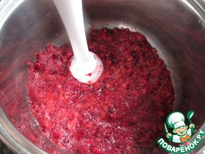 Облепиховый сок с сахаром и клюквой Облепиховый сок с сахаром и клюквой