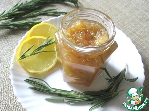Огуречное варенье с яблоками и розмарином Огуречное варенье с яблоками и розмарином