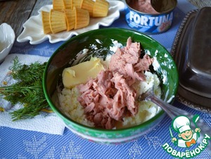 Паштет с тунцом и творожным сыром Паштет с тунцом и творожным сыром