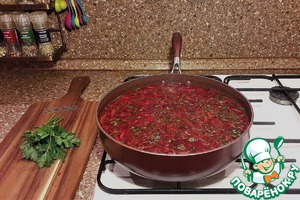 Постный борщ с краснокочанной капустой